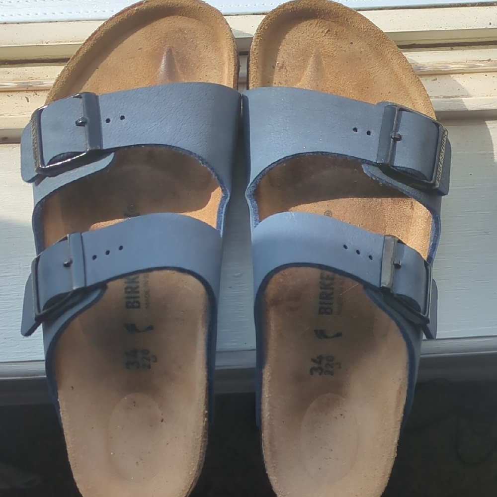 Youth Birkenstock Navy Arizona Sandals